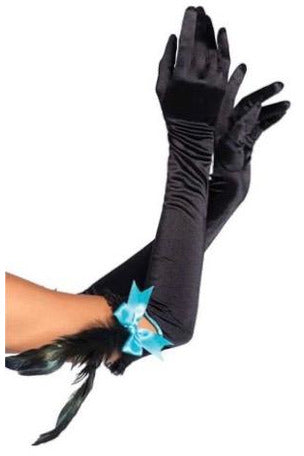 Extra Long Satin Gloves