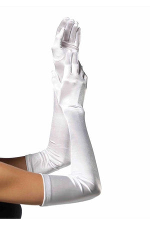 Extra Long Satin Gloves